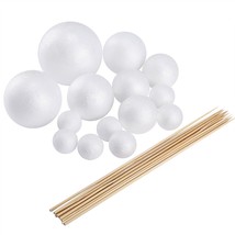 Make Your Own Solar System Model With 14 Mixed Sized Polystyrene Spheres Balls A - £20.88 GBP