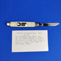Imperial Mystery Trick Folding Pocketknife Cargill Seeds Advertising Vtg 1940s - £14.69 GBP