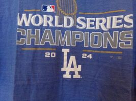 LA Dodgers ADULT Blue Soft Fit 2024 WS CHAMPIONS Shirt NWT, Sizes M,L,XL,XXL $25 - $19.79