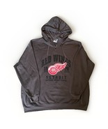 Majestic Mens Pullover Hoodie Detroit Red Wings Hockey Size 3X Gray Zip ... - $34.65
