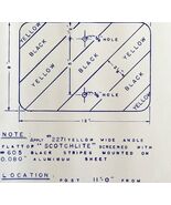 1966 Railroad Bangor Aroostook Close Clearance Warning Sign Blueprint K1... - $739.21 MXN