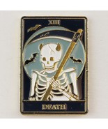 Death Tarot Card Skeleton Grim Reaper Enamel Pin Fashion Accessory Jewelry - £6.40 GBP