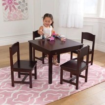 KidKraft Farmhouse Table and Four Chairs in Espresso - £126.12 GBP
