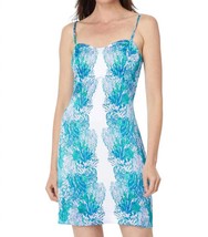 Lilly Pulitzer gillian satin slip dress in Las Olas Aqua Strong Current Sea - £97.22 GBP