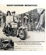 Harley Davidson Advertisement 1948 Everglades Swamp Scene Motorcycle LGB... - $54.32 CAD