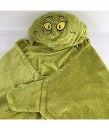 Dr. Seuss Grinch Who Stole Christmas Hooded Blanket Wrap Fleece Child Robe - $615.28 MXN