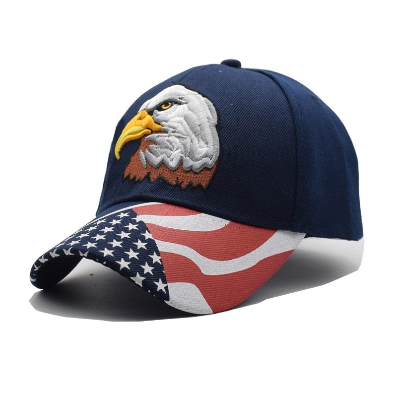 2019 Black Cap USA Flag Eagle Embroidery Baseball Cap Snapback Caps Casquette Ha - $190.00