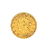 Moneda De Oro Liberty De EE. UU. De $2.5 Cuarto Águila De 1855 En Condic... - $12,769.48 MXN
