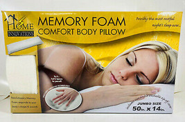 Home Innovations Comfort Body Pillow Memory Foam –  50&quot; x 14&quot; - £22.57 GBP