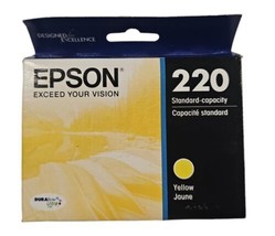 Genuine Epson T220 Yellow Standard Yield Ink Cartridge (T220420-S) - 07/2022 - £9.19 GBP