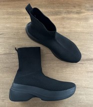 Vagabond Womens Casey Black Stretch Platform Sock Boots US 8/ EU 39 - £125.23 GBP