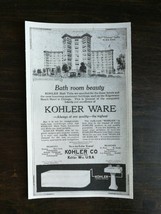 Vintage 1917 Kohler Ware Sink Bathroom Fixtures Original Ad 222  - $6.64