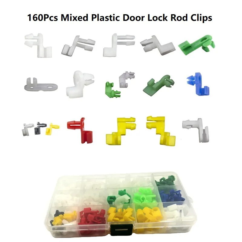 Auto Universal Plastic Left Right Door Lock Rod Clip Side Fasteners Retainers - £10.75 GBP+