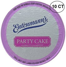 ENTENMANN&#39;S COFFEE K CUPS FOR KEURIG 10 CT  PARTY CAKE - $14.99