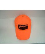 Retro neon orange black National Guard graphics  baseball cap hat made i... - $363.96 MXN