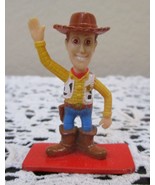 Disney Toy Story Woody Figure On Red Base 2&quot; Tall - $8.10 CAD