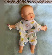 Vintage My Real Baby Finger Doll Puppet With Blue Blanket Lace Bottle Th... - £22.56 GBP