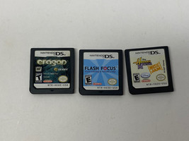 Lot Of 3 Games Only Hannah Montana Eragon Flash Focus for Nintendo DS Tested - $8.91