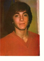 Scott Baio teen magazine pinup clipping red shirt close up gold necklace - $3.00