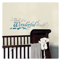 Peter Pan Wall Decals Disney Wall Stickers Wall Decor Kids Room Decor QUOTES - $18.80