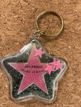 Hollywood walk of fame keychain Glitter Lucite Collectible Awesome - $5.81