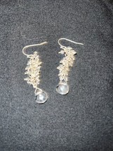 Dangle Silver &amp; Crystal Earrings  - £3.93 GBP