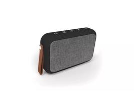Tzumi Studio Fabric Rectangular Water Resistant Bluetooth Speaker , Gray - £19.65 GBP