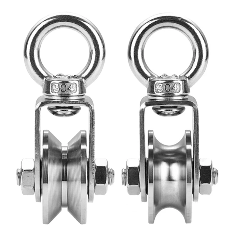 Corrosion-resistant Swivel Pulleys Pulley Block Heavy Load Capacity Roll... - $98.21