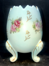 Vintage INARCO Blue Egg with Flora Design Vase. - $7.43