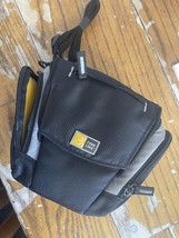 Case Logic Small Camera Case Pouch Zippered Closure Multi Pockets Black &amp; Yellow - £14.70 GBP