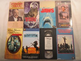 Lot of 8 VHS  Movies 1990&#39;s WHITE FANG Little House JAWS Buttercream etc [12A3] - £13.54 GBP