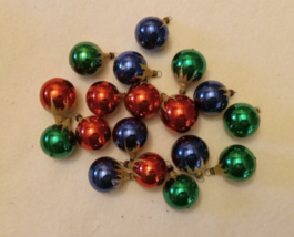 Lot of 18 Christmas miniature Ornaments Shatterproof - £9.55 GBP