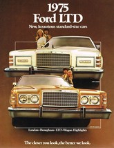 1975 Ford Ltd Brochure | 24X36 Inch Poster | Family Car - £15.85 GBP