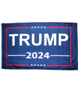 Trump 2024 6&#39;x10&#39; Double Sided Flag Rough Tex 100D - £75.49 GBP