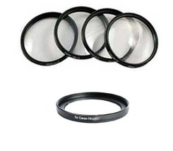 Macro Close Up Lens Kit + Ring For Canon Power Shot SX410, SX420, SX500, SX510, - £19.08 GBP