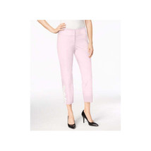 Alfani Womens Applique Ankle Pants Color Silver Peony Size 10 - £60.17 GBP
