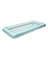 Inflatable Buffet Cooler - Teal Stripes - 50&quot; x 24&quot; - £8.65 GBP