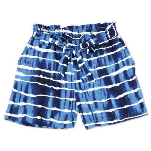 Full Circle Super Soft Blue Elastic Waist Shorts Pockets Lounge Beach NE... - $16.86