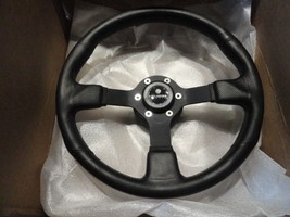 New Gussi Boat Steering Wheel M521 Black Urethane Black Spoke 14" - $165.00