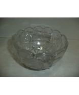 GERMANY VINTAGE CLEAR LEAD CRYSTAL ROSE 3 LEGGED BOWL - $465.04 MXN