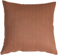 Ticking Stripe Sienna 15x15 Throw Pillow, with Polyfill Insert - £24.08 GBP