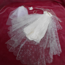 Barbie Doll Wedding Day #972 Gown Dress Vintage 1960 Pearl Necklace glov... - $74.25
