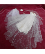 Barbie Doll Wedding Day #972 Gown Dress Vintage 1960 Pearl Necklace glov... - £59.13 GBP