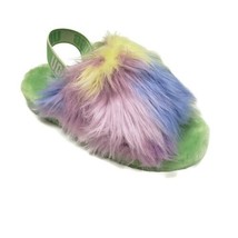 UGG Fluff Yeah Slide Magnolia Slippers Size 8 Green Purple Tie Dye S/N 1... - $59.08