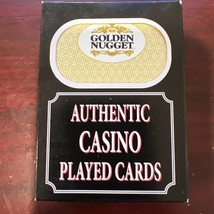 GOLDEN NUGGET Casino Las Vegas Nevada Authentic Played Table Cards Sealed Yellow - £5.05 GBP