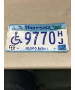 Vintage 9770 HJ MINNESOTA MN LICENSE PLATE Handicapped Disabled Embossed - €25,92 EUR