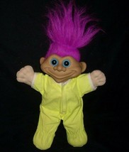 12&quot; Vintage 1991 Street Kids Trollers Troll Purple Hair Stuffed Animal Plush Toy - £18.78 GBP