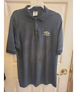 Vintage CSA waffle weave cotton polo w/ Baltimore RAVENS embroidered log... - $14.46