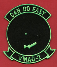 Usmc Patch - Vmaq 2 &quot;Can Do Easy&quot; Green On Black COLOR:GA15-1 - £3.79 GBP