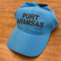 Port Arkansas Texas Hat Cap Adjustable Blue Hook &amp; Loop - £6.29 GBP